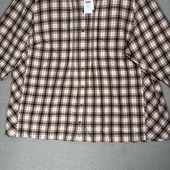 NWT J Jill Women’s Plus Size 4X Black Flata Plaid Top Boho Cottagecore MSRP $90 - Picture 3 of 16